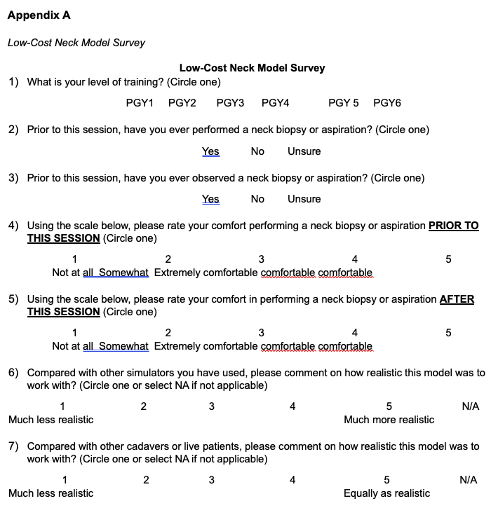 Appendix A