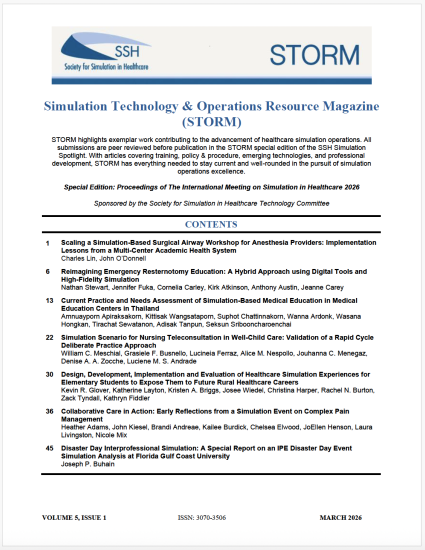 Preview of Volume 5, Issue 1